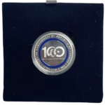 100 yıllık Türkiye Cumhuriyeti Mavi Polimer Kutu Sertifikalı