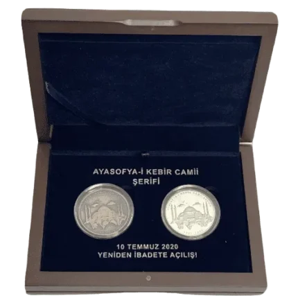 2020 Ayasofya Camii Şerif Gümüş Bronz Ahşap Kutu