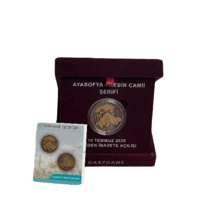 Ayasofya Camii Madeni Para Bronz Kutu Sertifikalı
