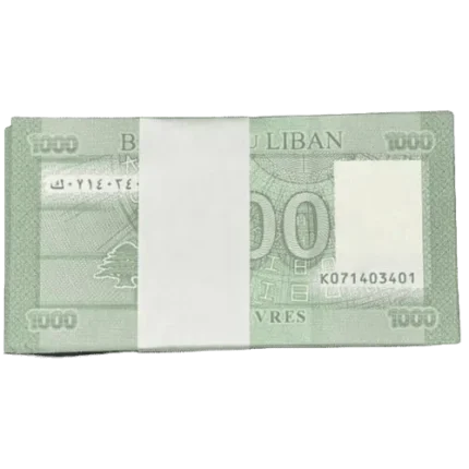 Lebanon 1000 Livre Bundle 2016 Unc