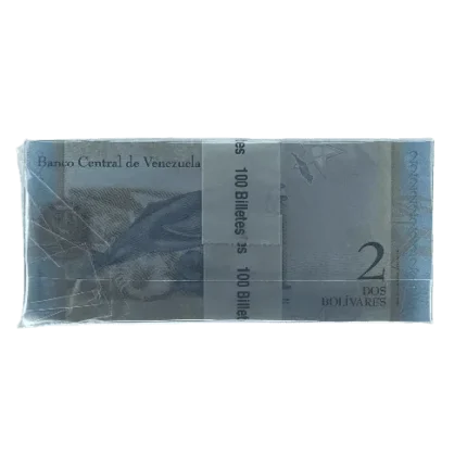 Venezuela 2 Bolivares çil Deste