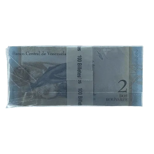 Venezuela 2 Bolivares Unc Bundle Venezuela 2 Bolivares çil Deste