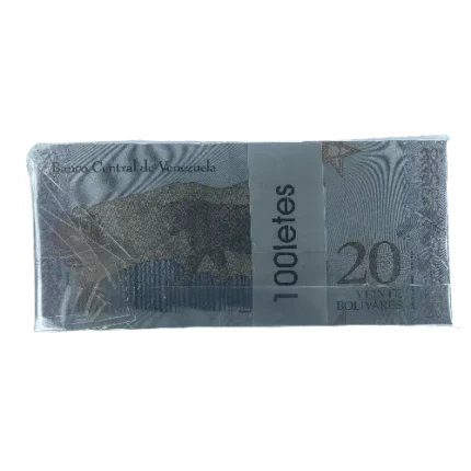 Venezuela 20 Bolivares çil Deste