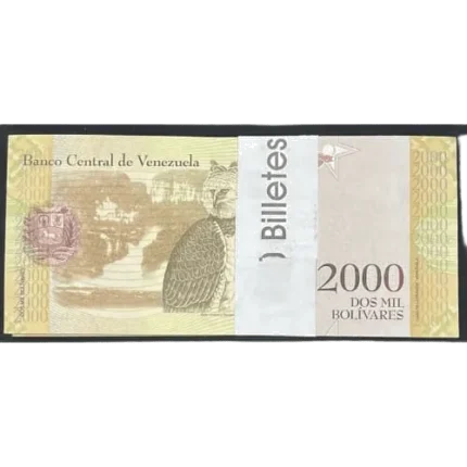 Venezuela 2000 Bolivares Unc Bundle