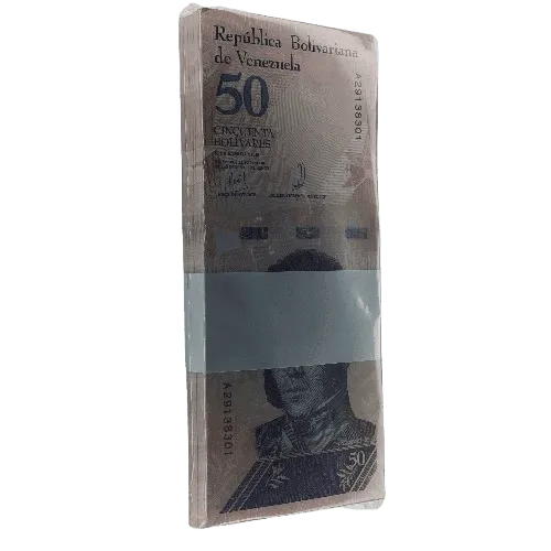 Venezuela 50 Bolivares Unc Bundle Venezuela 50 Bolivares çil Deste